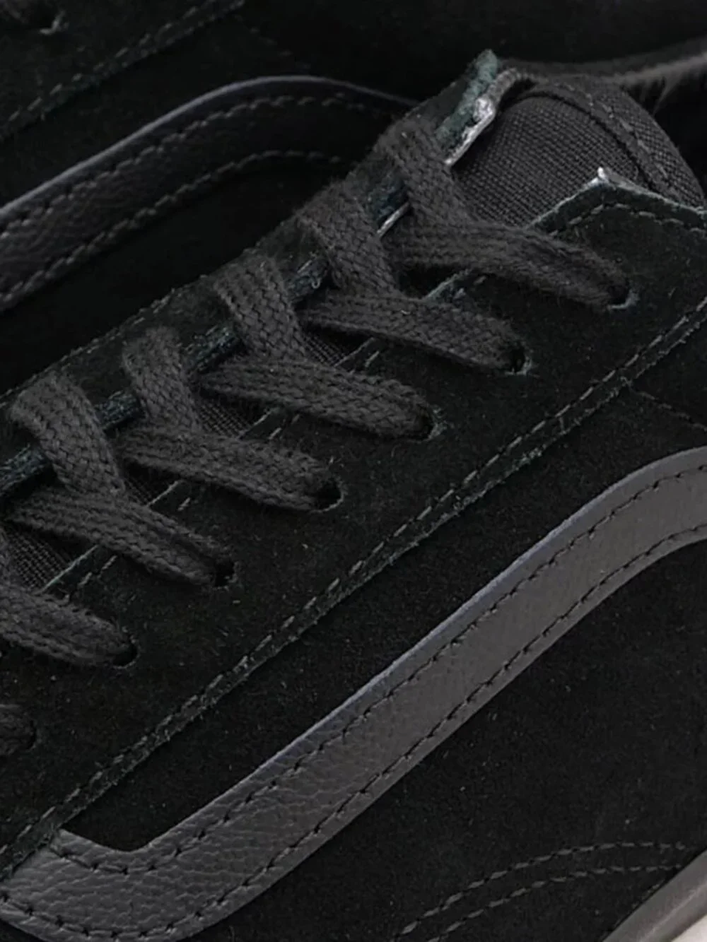 VANS Old Skool Low pro BLACK/BLACK suede sneakers [VN000D0EBKA]